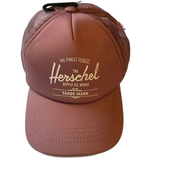 Herschel Supply Co. Size 6-18M Baby Whaler Mesh Snapback Cap in Rose/White - Picture 1 of 11